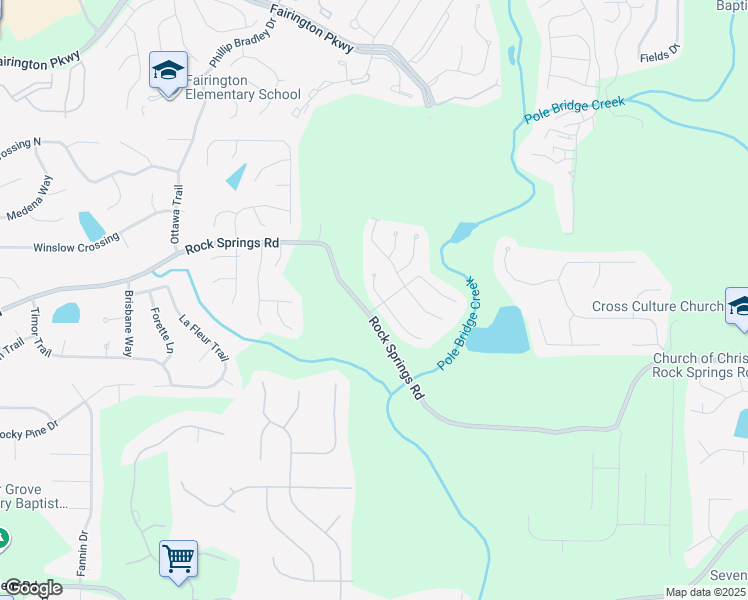 map of restaurants, bars, coffee shops, grocery stores, and more near 3045 Bonnes Drive in Stonecrest