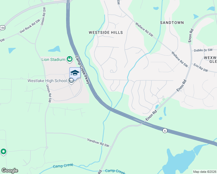 map of restaurants, bars, coffee shops, grocery stores, and more near 2475 Reynolds Road Southwest in Atlanta