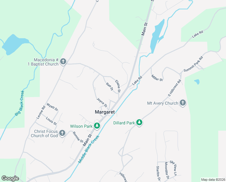 map of restaurants, bars, coffee shops, grocery stores, and more near 185 Rae Street in Odenville