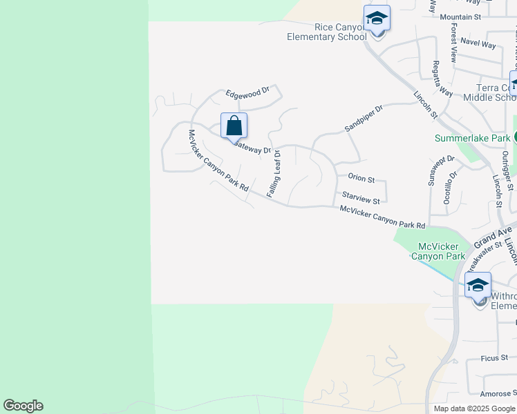 map of restaurants, bars, coffee shops, grocery stores, and more near 29324 Point Shore Drive in Lake Elsinore