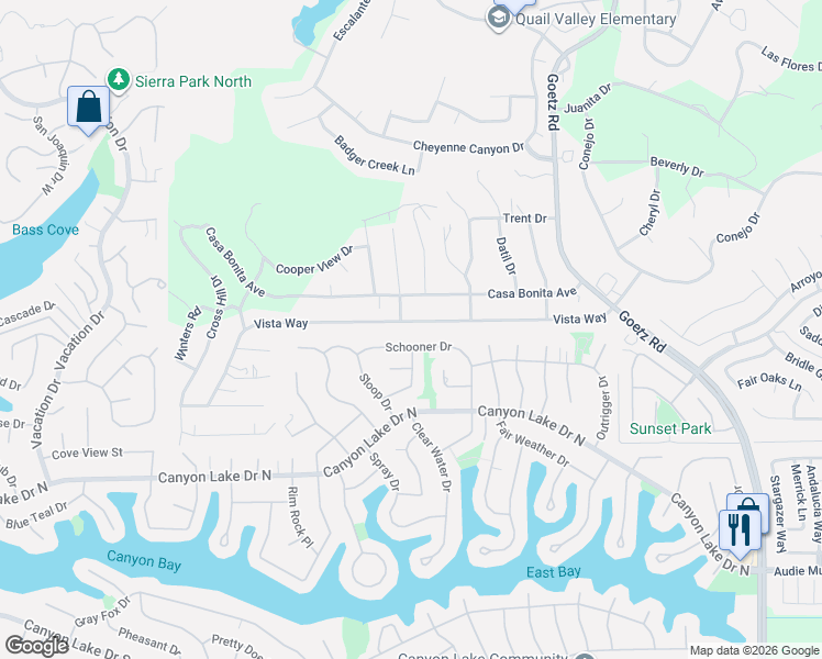 map of restaurants, bars, coffee shops, grocery stores, and more near in Menifee