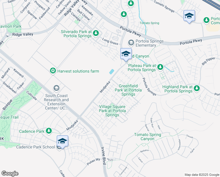 map of restaurants, bars, coffee shops, grocery stores, and more near 145 Excursion in Irvine