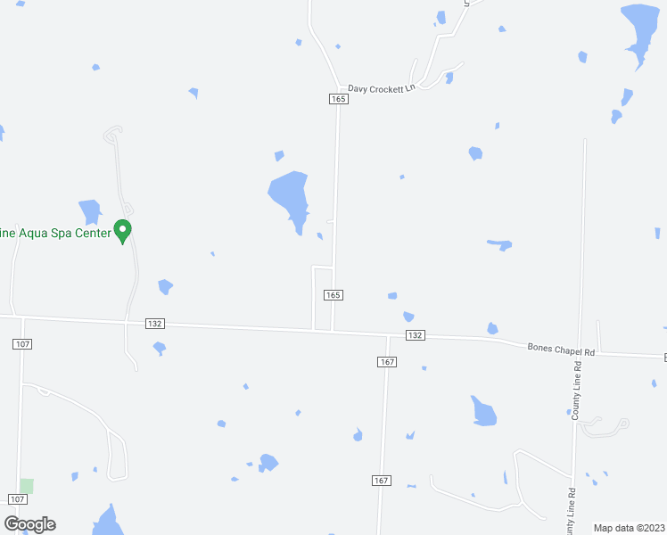 map of restaurants, bars, coffee shops, grocery stores, and more near County Road 165 in Whitesboro
