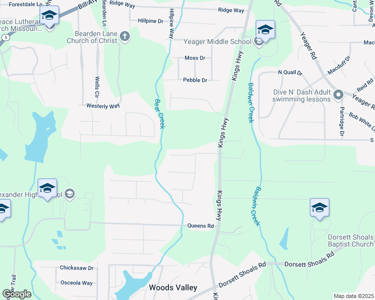map of restaurants, bars, coffee shops, grocery stores, and more near 6175 Marilla Street in Douglasville