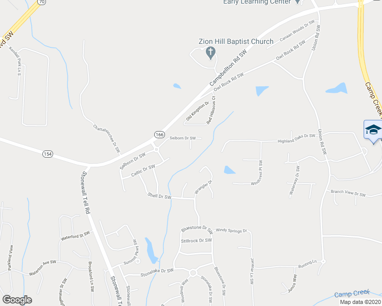 map of restaurants, bars, coffee shops, grocery stores, and more near 145 Norton Lane Southwest in Atlanta