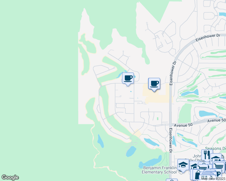 map of restaurants, bars, coffee shops, grocery stores, and more near 76919 Calle Mazatlan in La Quinta