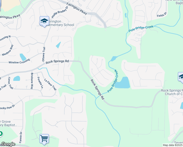 map of restaurants, bars, coffee shops, grocery stores, and more near 3037 Bonnes Drive in Stonecrest