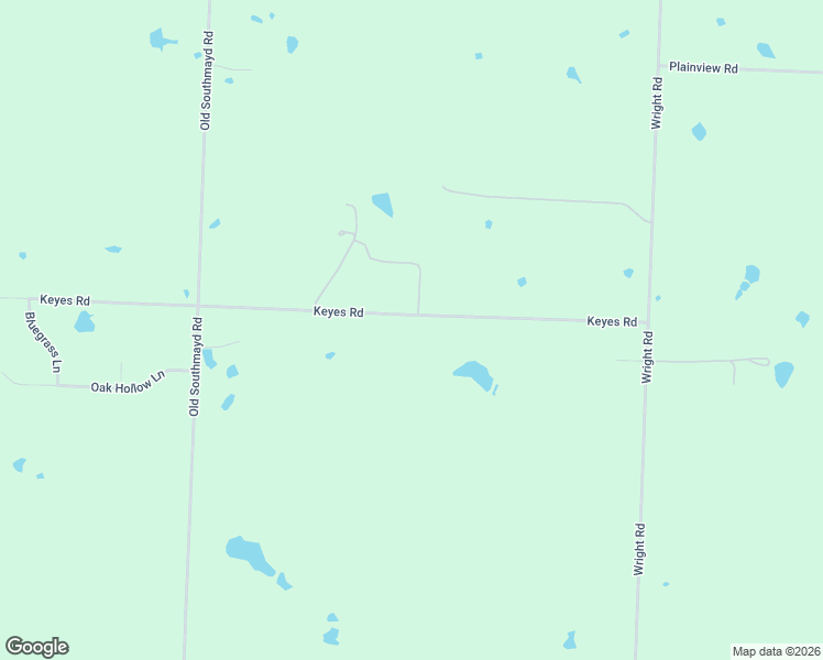 map of restaurants, bars, coffee shops, grocery stores, and more near Keyes Road in Sherman