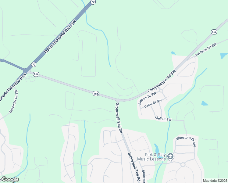 map of restaurants, bars, coffee shops, grocery stores, and more near 6573 Campbellton Rd SW in Atlanta