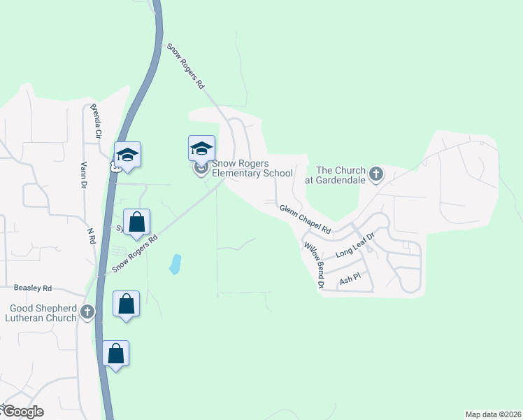 map of restaurants, bars, coffee shops, grocery stores, and more near 531 Jack Williams Road in Gardendale