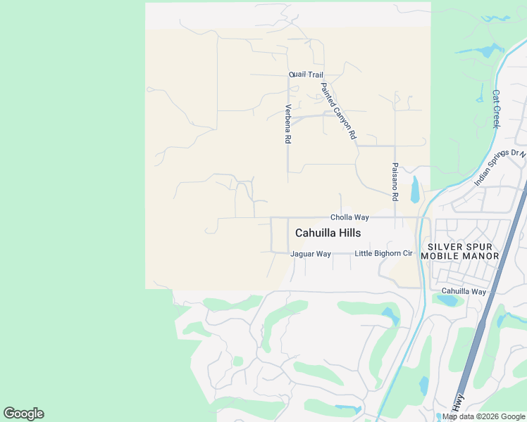 map of restaurants, bars, coffee shops, grocery stores, and more near 71410 Cholla Way in Palm Desert