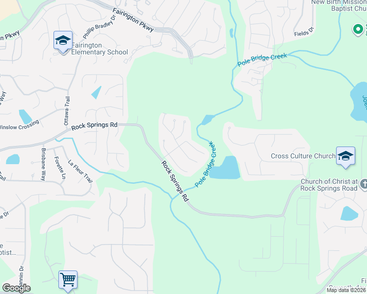 map of restaurants, bars, coffee shops, grocery stores, and more near 3066 Bonnes Drive in Stonecrest