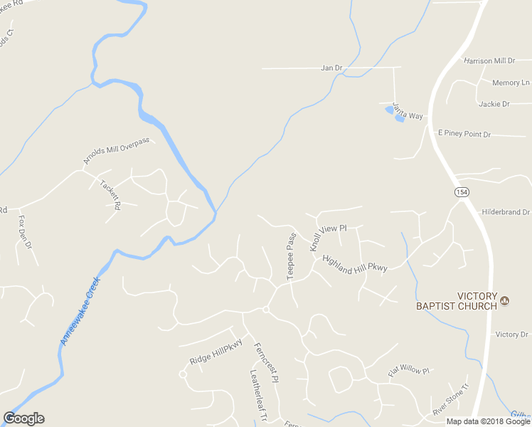 map of restaurants, bars, coffee shops, grocery stores, and more near 3094 Lonetree Point in Douglasville