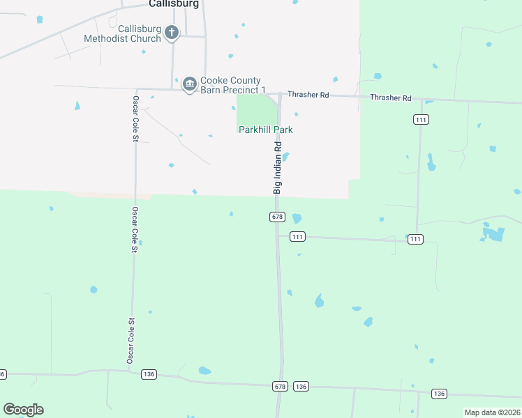 map of restaurants, bars, coffee shops, grocery stores, and more near 12303 Farm to Market Road 678 in Whitesboro