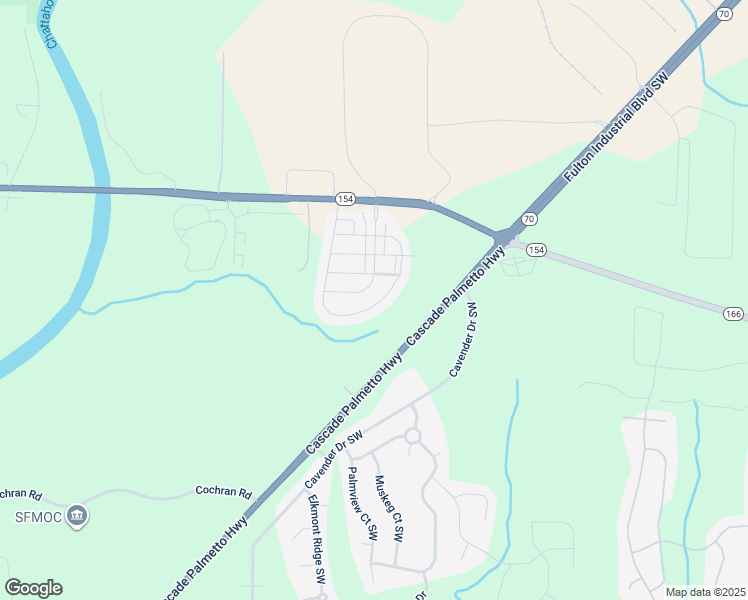 map of restaurants, bars, coffee shops, grocery stores, and more near 2398 Capella Circle Southwest in Atlanta