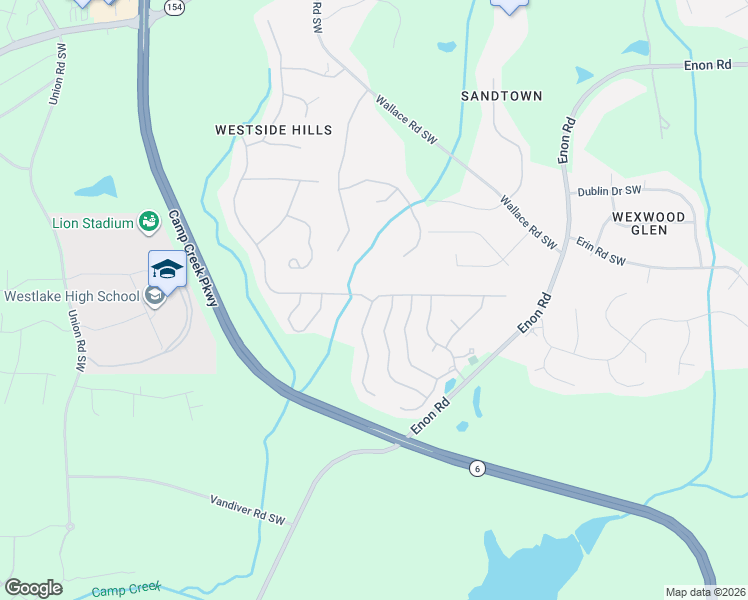 map of restaurants, bars, coffee shops, grocery stores, and more near 5541 Boreal Way Southwest in Atlanta