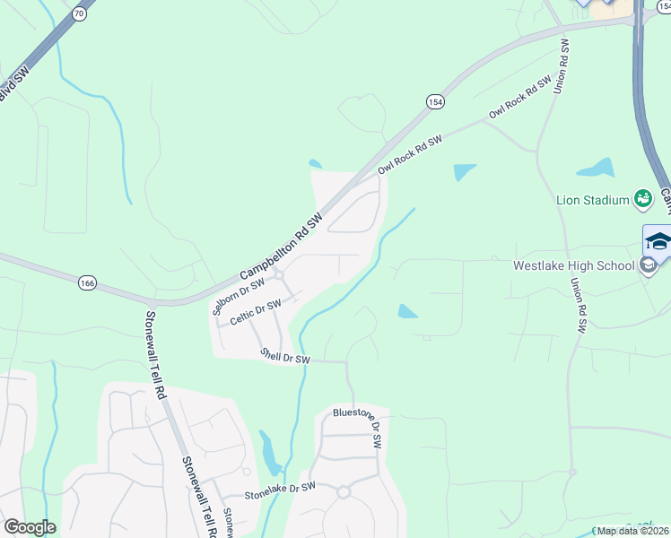 map of restaurants, bars, coffee shops, grocery stores, and more near 115 Norton Lane Southwest in Atlanta