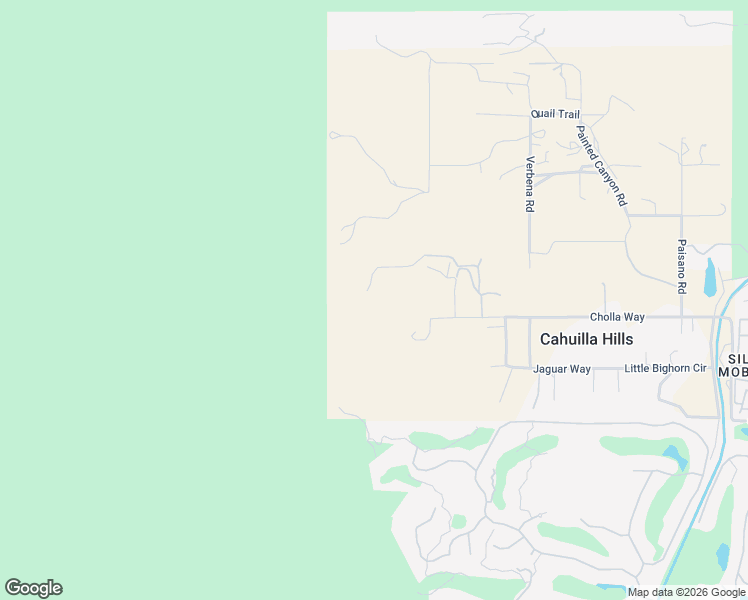 map of restaurants, bars, coffee shops, grocery stores, and more near 71105 Cholla Way in Palm Desert