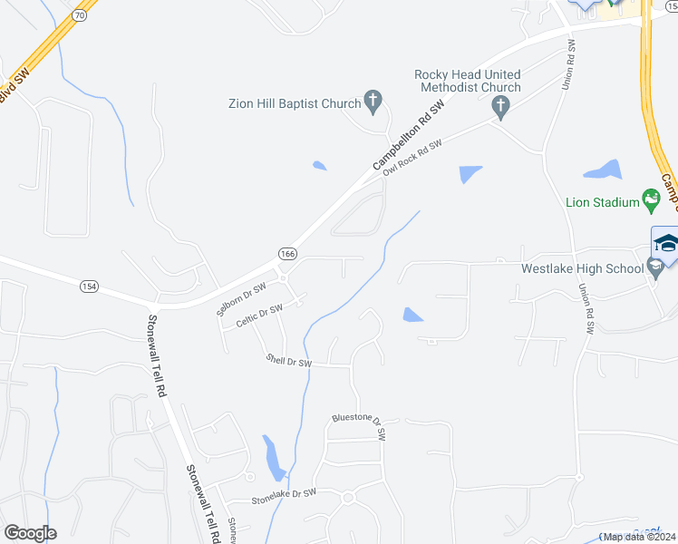 map of restaurants, bars, coffee shops, grocery stores, and more near 115 Norton Lane Southwest in Atlanta