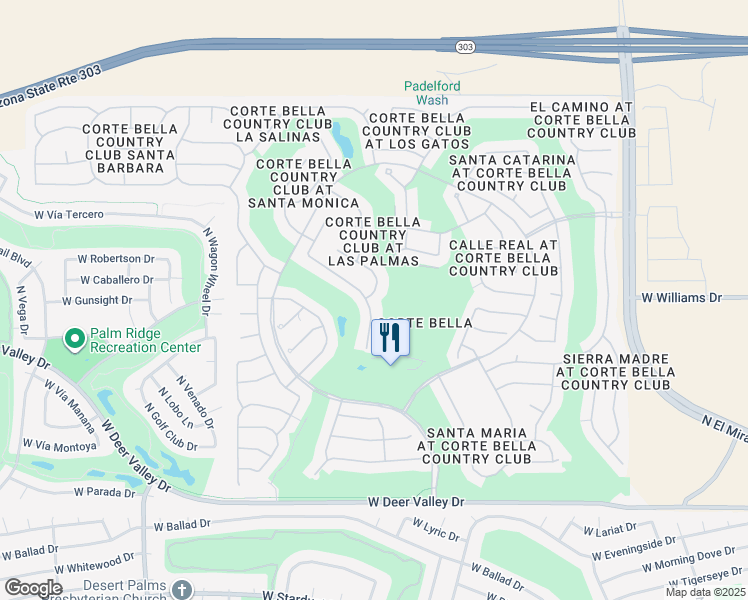 map of restaurants, bars, coffee shops, grocery stores, and more near 13218 West Rincon Drive in Sun City West