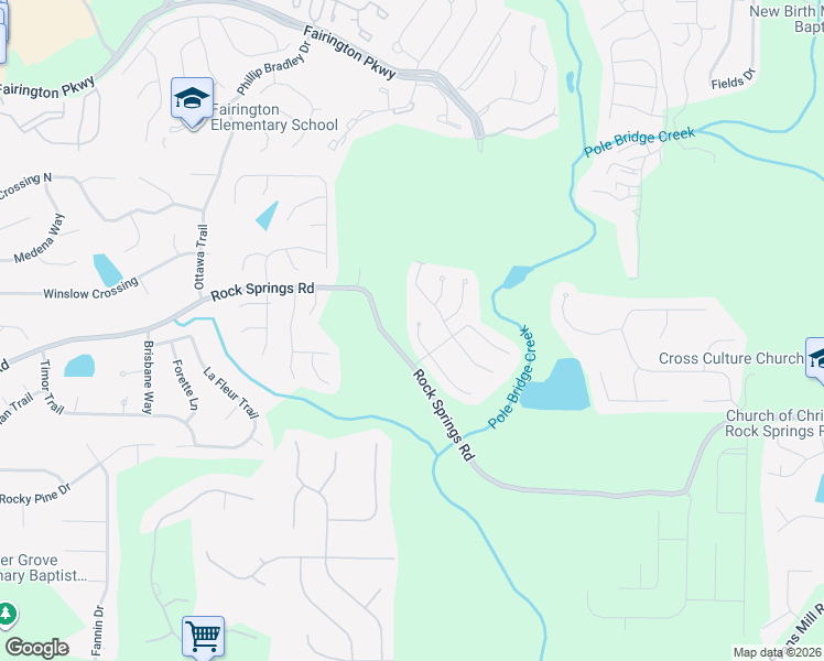 map of restaurants, bars, coffee shops, grocery stores, and more near 3009 Bonnes Drive in Stonecrest