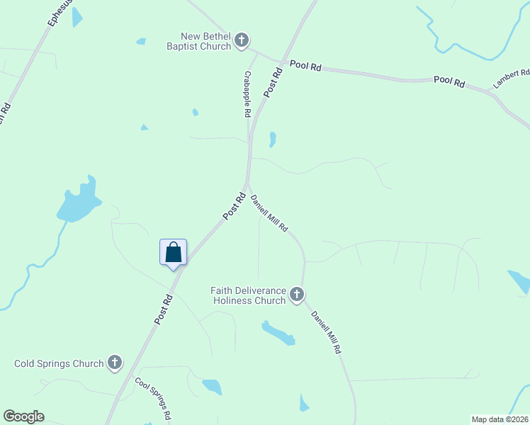 map of restaurants, bars, coffee shops, grocery stores, and more near 4311 Daniell Mill Road in Douglas County