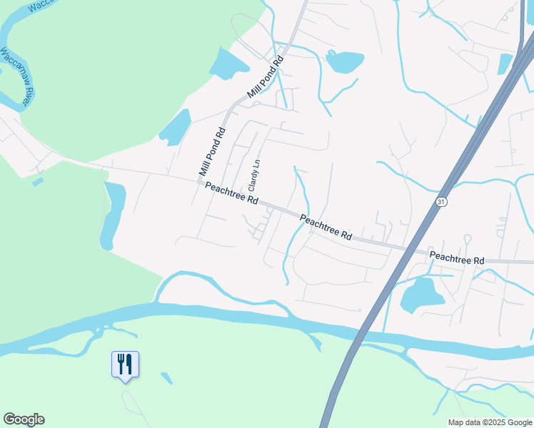 map of restaurants, bars, coffee shops, grocery stores, and more near 4750 Welch Pass in Myrtle Beach