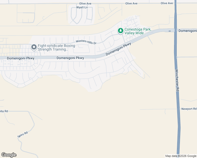 map of restaurants, bars, coffee shops, grocery stores, and more near 32233 Rambling Court in Menifee