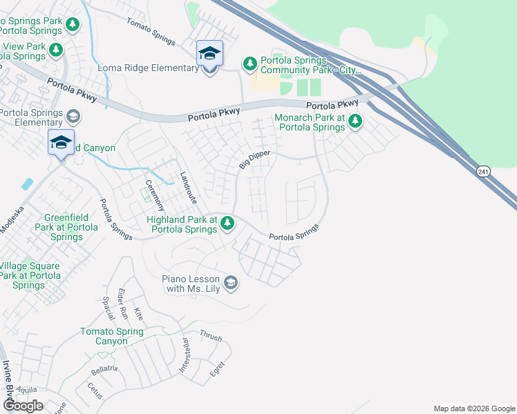 map of restaurants, bars, coffee shops, grocery stores, and more near 116 Awning in Irvine