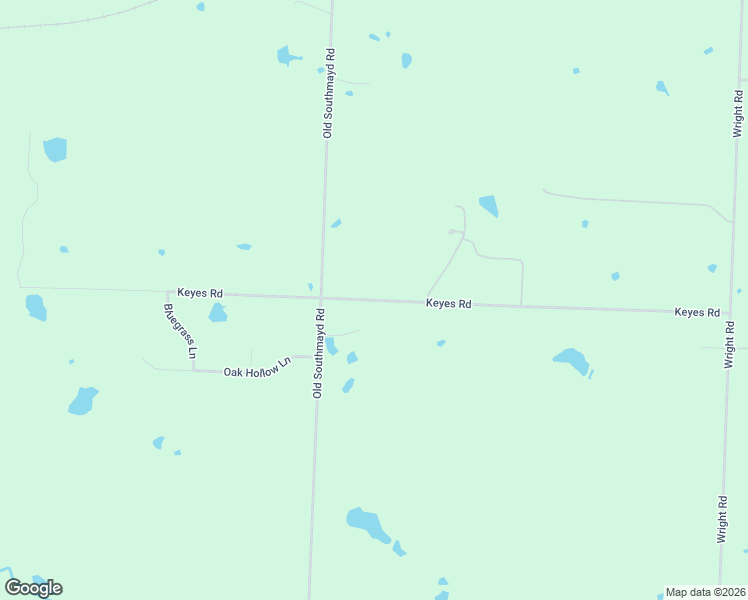 map of restaurants, bars, coffee shops, grocery stores, and more near Keyes Road in Sherman