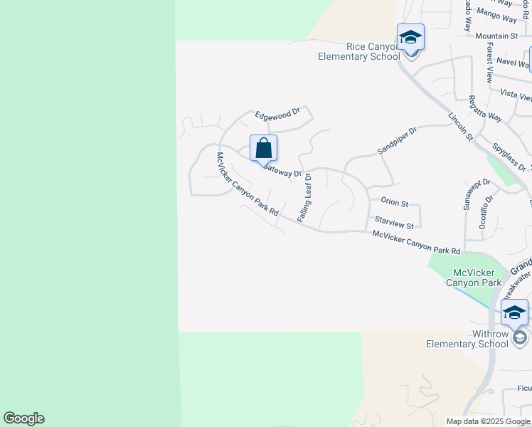 map of restaurants, bars, coffee shops, grocery stores, and more near 29284 Point Shore Drive in Lake Elsinore