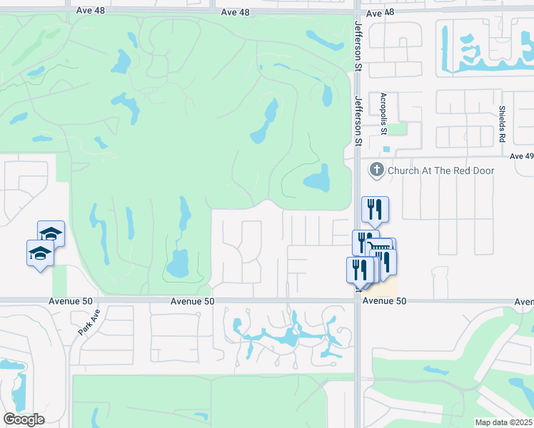 map of restaurants, bars, coffee shops, grocery stores, and more near 79690 Rancho San Pascual in La Quinta