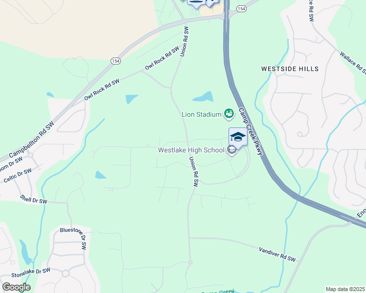 map of restaurants, bars, coffee shops, grocery stores, and more near 700 Highland Oaks Drive Southwest in Atlanta