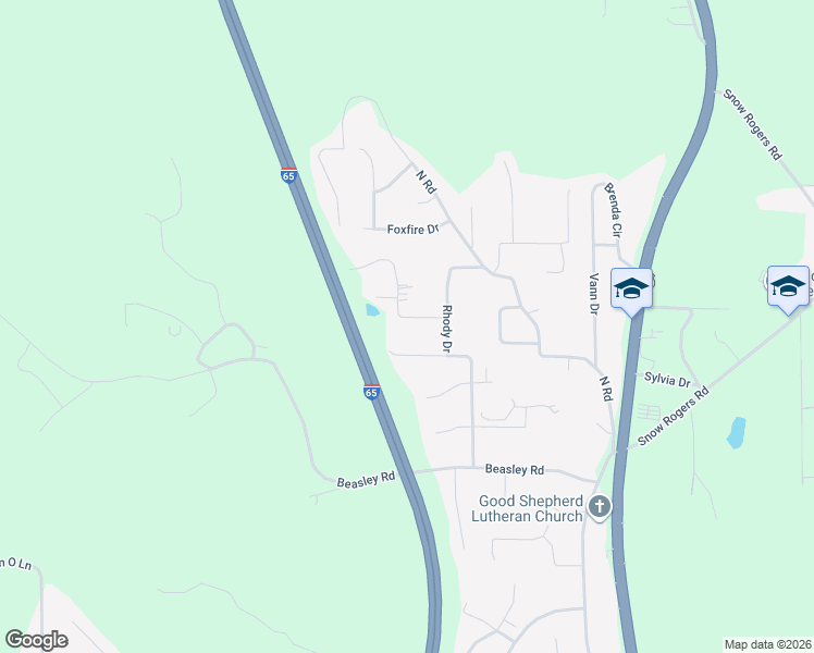 map of restaurants, bars, coffee shops, grocery stores, and more near 418 Michael Drive in Gardendale