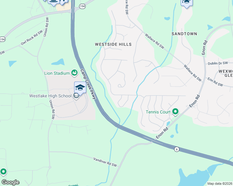map of restaurants, bars, coffee shops, grocery stores, and more near 2480 Reynolds Road Southwest in Atlanta