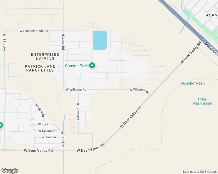 map of restaurants, bars, coffee shops, grocery stores, and more near 17575 West Country Club Terrace in Surprise