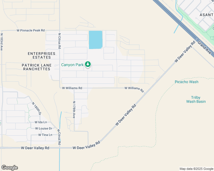 map of restaurants, bars, coffee shops, grocery stores, and more near 17575 West Country Club Terrace in Surprise