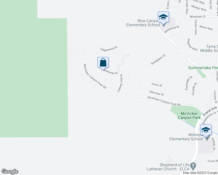 map of restaurants, bars, coffee shops, grocery stores, and more near 29403 Lupine Hills Drive in Lake Elsinore