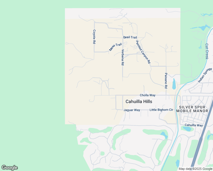 map of restaurants, bars, coffee shops, grocery stores, and more near Cat Creek Road in Palm Desert