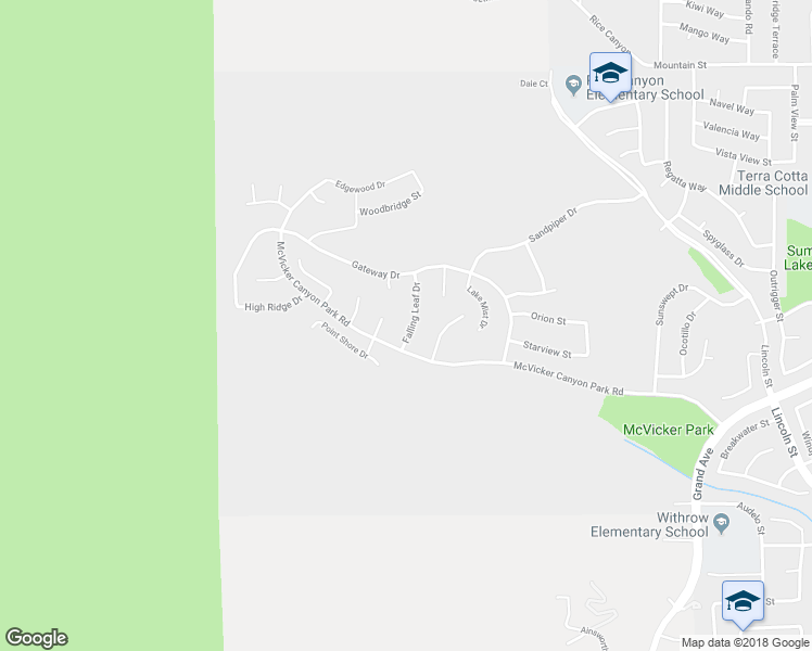 map of restaurants, bars, coffee shops, grocery stores, and more near 29439 Falling Leaf Drive in Lake Elsinore