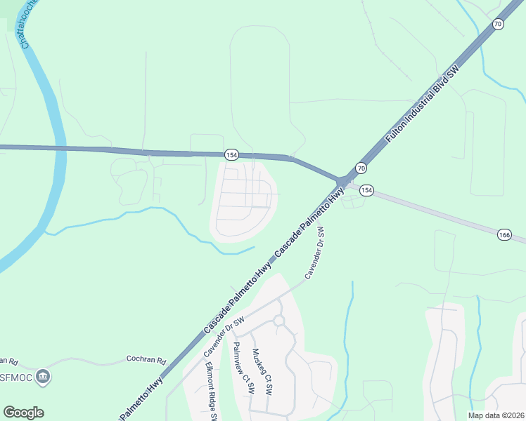 map of restaurants, bars, coffee shops, grocery stores, and more near 6872 Zaniah Road in Atlanta