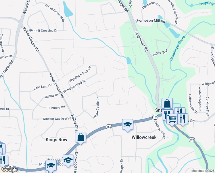 map of restaurants, bars, coffee shops, grocery stores, and more near 3201 Greenvale Way in Decatur
