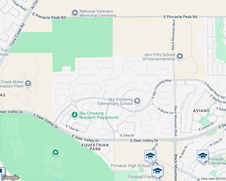 map of restaurants, bars, coffee shops, grocery stores, and more near 3228 East Pike Street in Phoenix