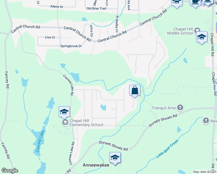 map of restaurants, bars, coffee shops, grocery stores, and more near 4828 Planters Walk in Douglasville