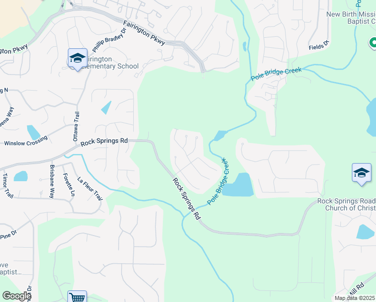 map of restaurants, bars, coffee shops, grocery stores, and more near 3310 Pennington Drive in Stonecrest