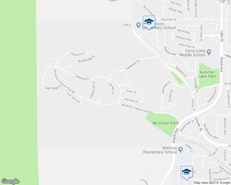 map of restaurants, bars, coffee shops, grocery stores, and more near 29332 Lake Mist Drive in Lake Elsinore