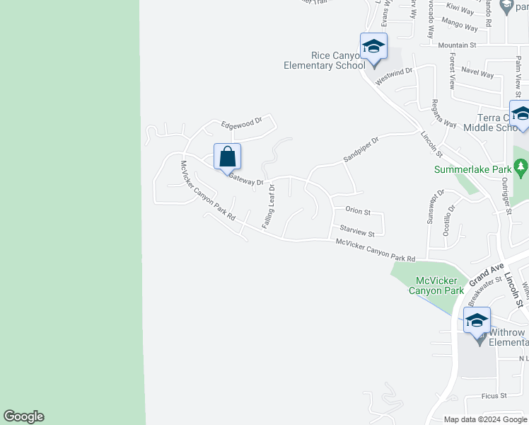 map of restaurants, bars, coffee shops, grocery stores, and more near 29435 Falling Leaf Drive in Lake Elsinore
