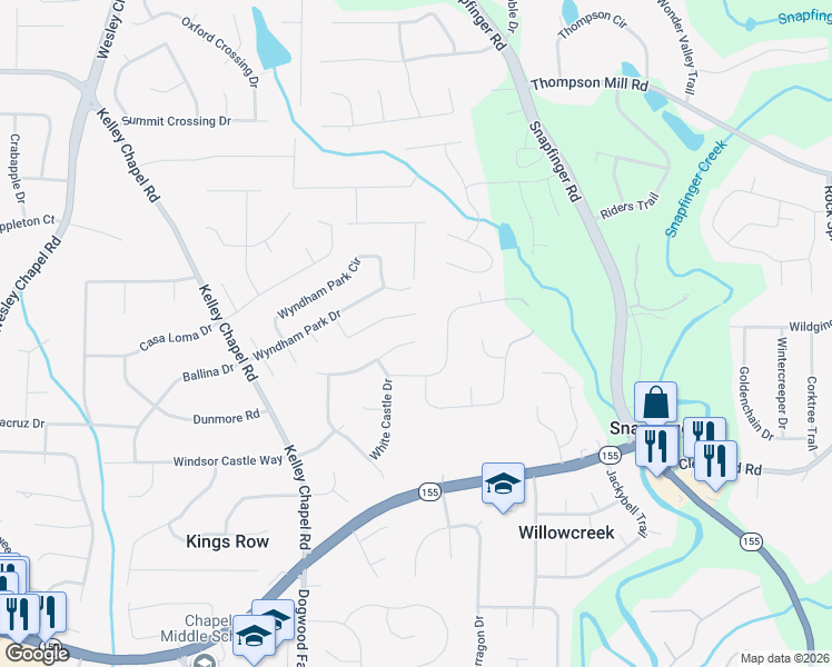 map of restaurants, bars, coffee shops, grocery stores, and more near 3205 Greenvale Way in Decatur