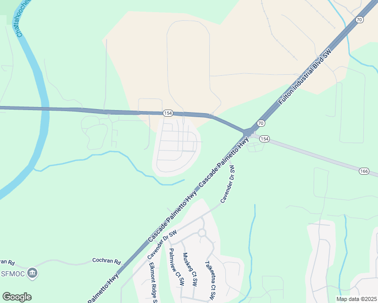 map of restaurants, bars, coffee shops, grocery stores, and more near Zaniah Road in Atlanta