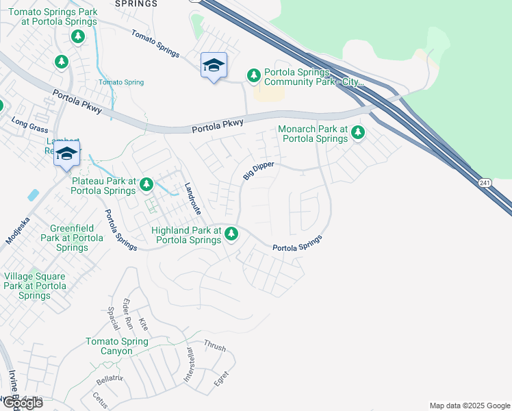 map of restaurants, bars, coffee shops, grocery stores, and more near 105 EVERSEDGE in Irvine